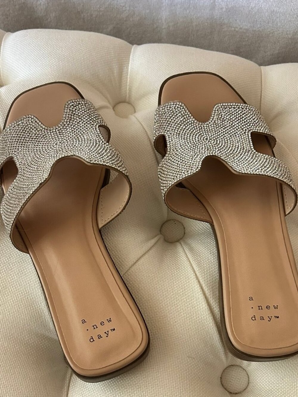 A New Day Rhinestone Flat Women Size 8
